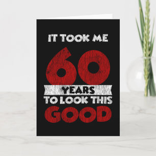 Tarjeta Regalo Divertido Cumpleaños 60 Años Antigüedad 60