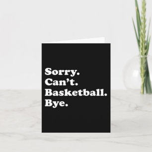 Tarjeta Regalo divertido de baloncesto para hombres mujere