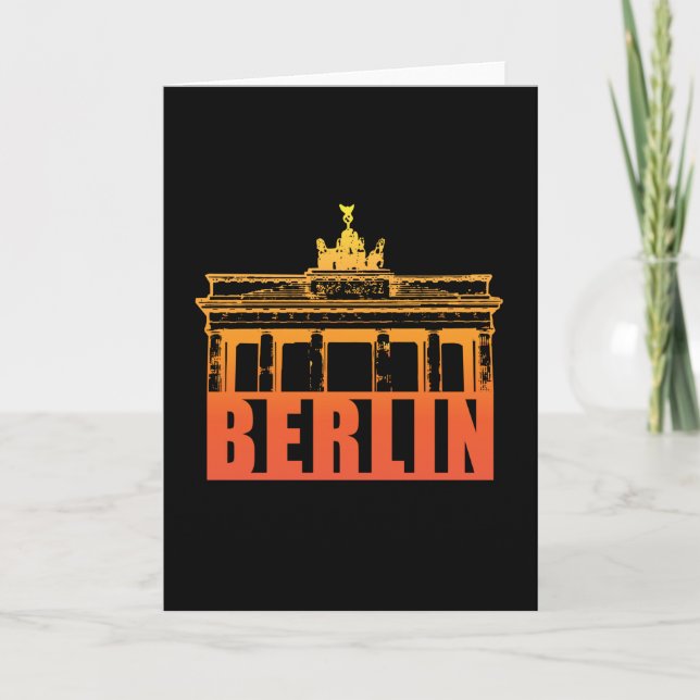Tarjeta Regalo divertido de Berlín Alemania Ciudad Paisaje (Anverso)