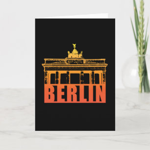 Tarjeta Regalo divertido de Berlín Alemania Ciudad Panoram