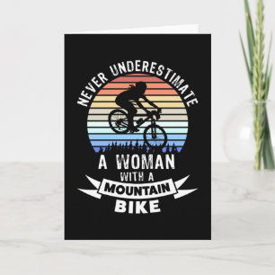 Tarjeta Regalo divertido de ciclismo de montaña MTB para m