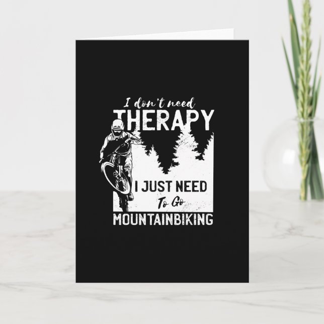 Tarjeta Regalo divertido de ciclismo de montaña para cicli (Anverso)