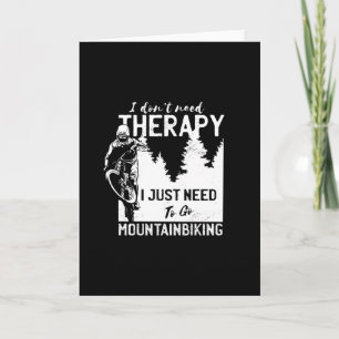 Tarjeta Regalo divertido de ciclismo de montaña para cicli