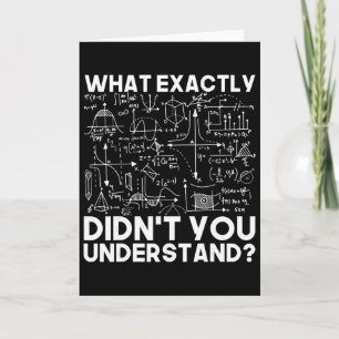Tarjeta Regalo divertido de ciencia para físico Matemática