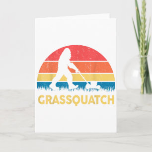 Tarjeta Regalo divertido de cortacésped Bigfoot para papá 