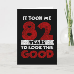 Tarjeta Regalo Divertido De Cumpleaños Número 82 Años Anti