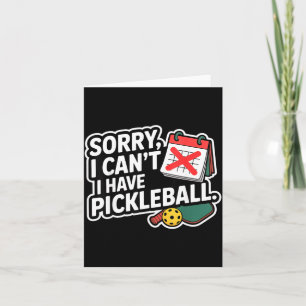 Tarjeta Regalo divertido de deporte de pickleball para abu