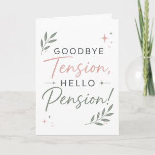 Tarjeta Regalo divertido de despedida por jubilación para 