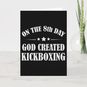 Tarjeta Regalo divertido de kickboxing Biblia Artes Marcia