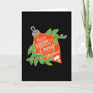 Tarjeta Regalo divertido de Navidad de Papá Noel para geek