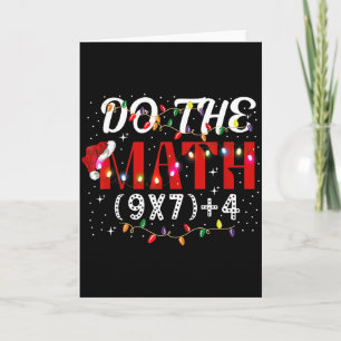 Tarjeta Regalo divertido de Navidad para hacer cuentas Mem