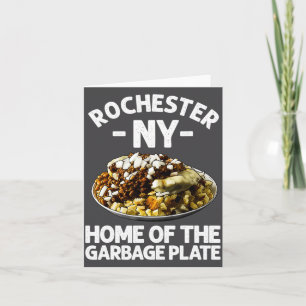 Tarjeta Regalo divertido de Rochester Ny Garbage Plate Coo