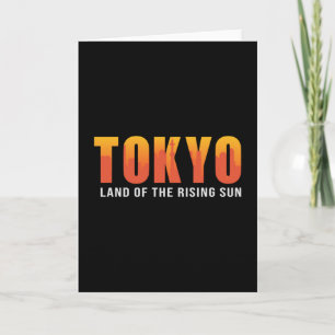 Tarjeta Regalo divertido de Tokio Japón Ciudad Paisaje urb