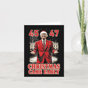 Tarjeta Regalo Divertido de Trump Llegó Temprano Este Año