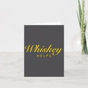 Tarjeta Regalo Divertido De Whisky Para Amantes Del Whisky