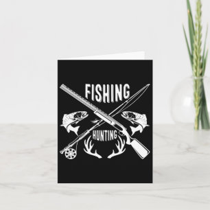 Tarjeta Regalo divertido del Día del Padre para pesca y ca