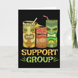 Tarjeta Regalo divertido del grupo de apoyo de Tiki R Isla
