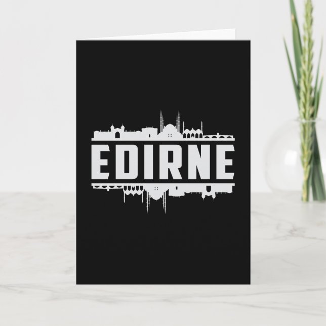 Tarjeta Regalo divertido del paisaje urbano de la ciudad d (Anverso)