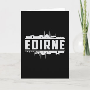 Tarjeta Regalo divertido del paisaje urbano de la ciudad d