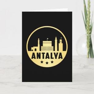 Tarjeta Regalo divertido del paisaje urbano de la ciudad d