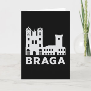 Tarjeta Regalo divertido del paisaje urbano de la ciudad d