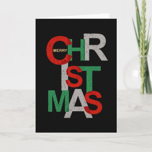 Tarjeta Regalo divertido genial de Papá Noel para Navidad