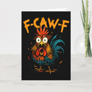 Tarjeta Regalo divertido idea para trabajo F Caw F diverti
