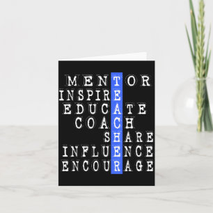 Tarjeta Regalo divertido mentor entrenador maestro para pe