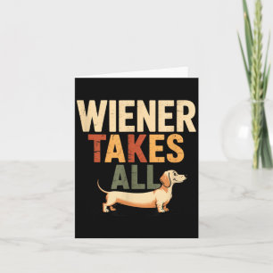 Tarjeta Regalo divertido para amantes de Dachshund Doxie