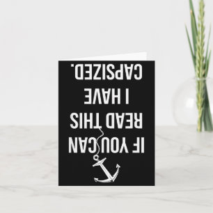 Tarjeta Regalo divertido para amantes del velero y la nave