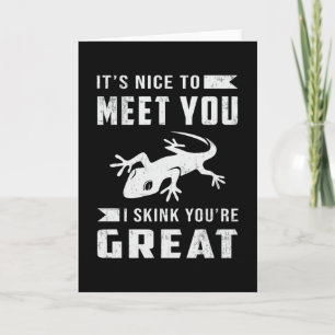 Tarjeta Regalo divertido para animales Reptiles Gecko Liza