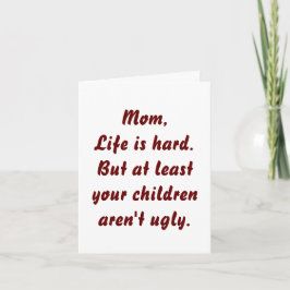 Tarjeta Regalo divertido para el Día de las Madres con un
