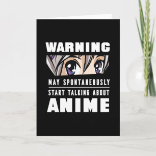 Tarjeta Regalo divertido para empezar a hablar de Anime