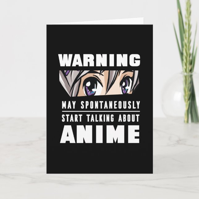 Tarjeta Regalo divertido para hablar sobre Anime (Anverso)