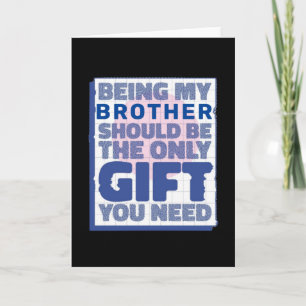 Tarjeta Regalo divertido para hermano