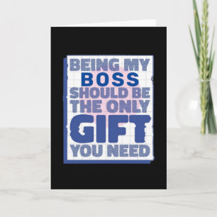 Tarjeta Regalo divertido para jefe