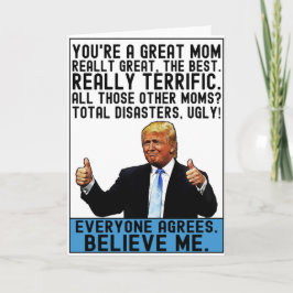 Tarjeta Regalo divertido para la madre de Trump para el Dí