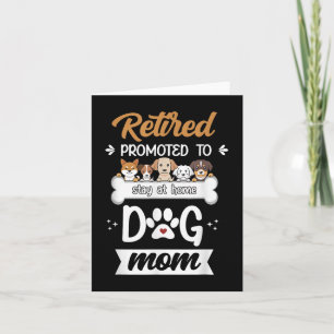 Tarjeta Regalo divertido para mamá de perro jubilada Diseñ