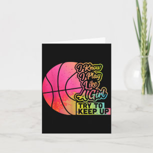 Tarjeta Regalo divertido para mujeres de béisbol Juega com