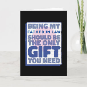 Tarjeta Regalo divertido para suegro