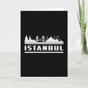 Tarjeta Regalo divertido por el paisaje urbano de Estambul
