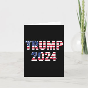 Tarjeta Regalo divertido vintage Trump elección 2024 hombr