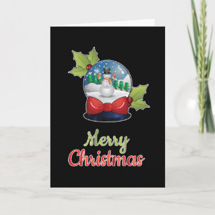 Tarjeta Regalo divertido y genial de Papá Noel para Navida