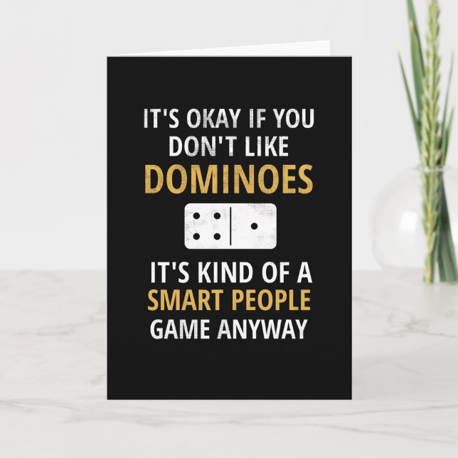 Tarjeta Regalo Dominoes| Jugador Dominoes Amantes (Anverso)