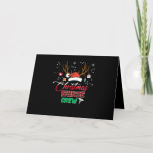 Tarjeta Regalo Enfermera   Sombrero de Navidad Equipo de E