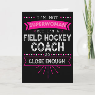Tarjeta Regalo Entrenador de Hockey sobre Césped Regalo Ju