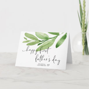 Tarjeta Regalo feliz primer día del padre para nuevo papá