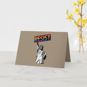 Tarjeta Regalo feminista Estatua de la Libertad de resiste