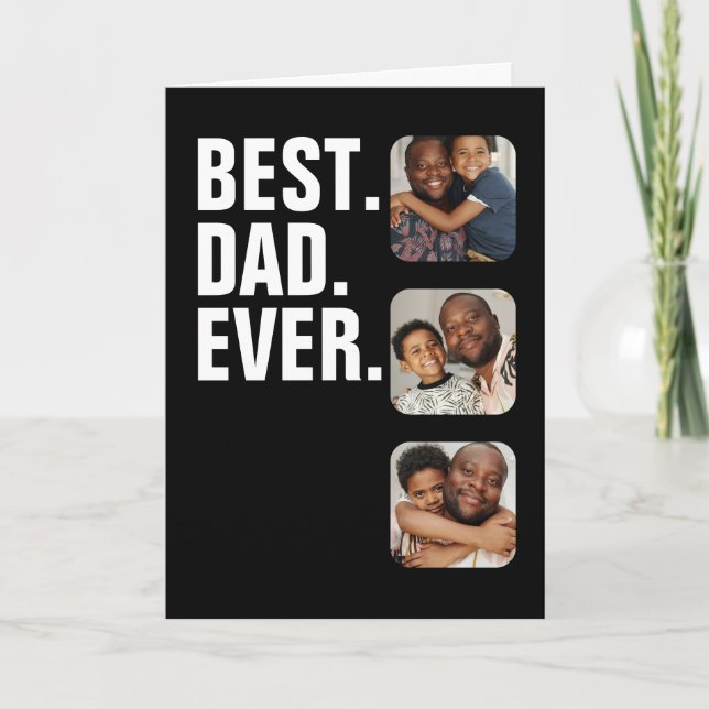Tarjeta Regalo fotográfico del Día del Padre Personalizado (Anverso)