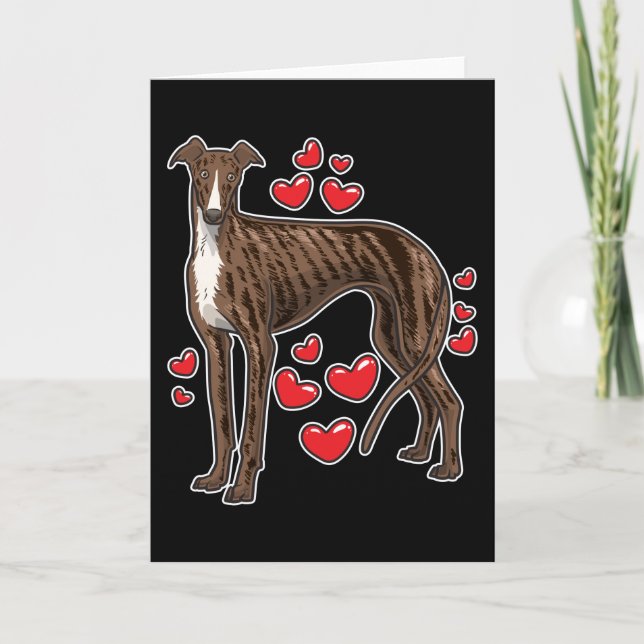 Tarjeta Regalo Galgo Espanol Greyhound (Anverso)